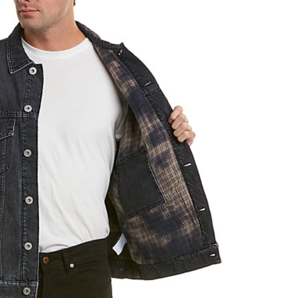 🎉HP🎉 NWT HUDSON Mens Jean Trucker Jean Jacket M - Picture 3 of 8